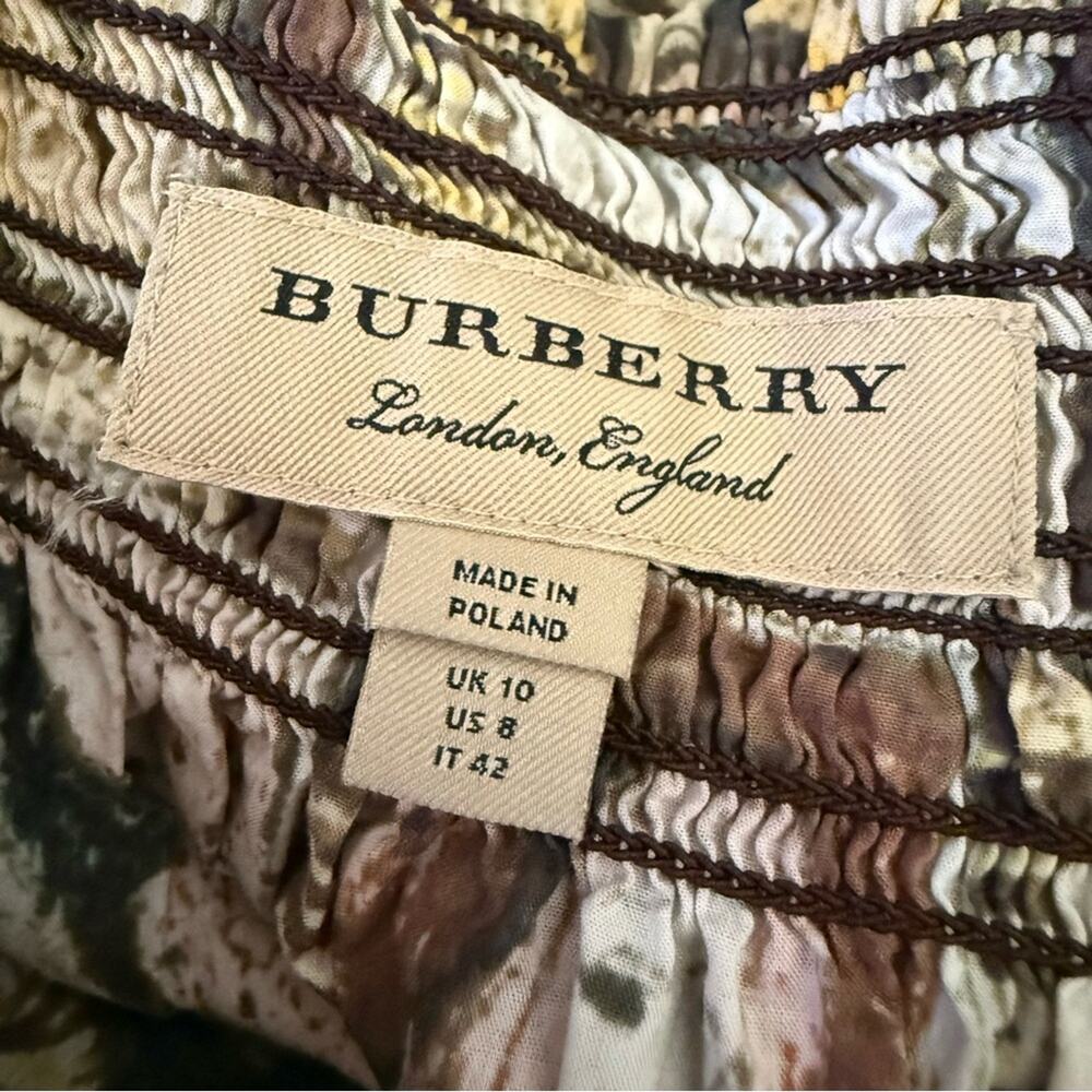 Burberry Off the Shoulder Faces Shirt Top Women’s 8 - Picture 12 of 14